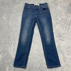 Levi's 511 Knit Jeans Women 12R Blue Denim Faded Stretch Straight Leg Streetwear